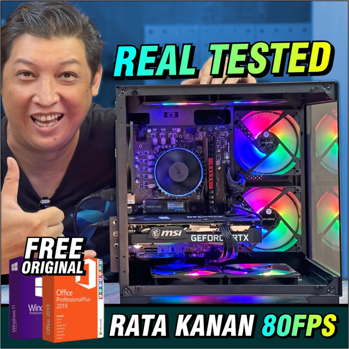 PC RAKITAN KEREN INTEL I7 13700F 16GB RTX 4060 B760 CONTINEN