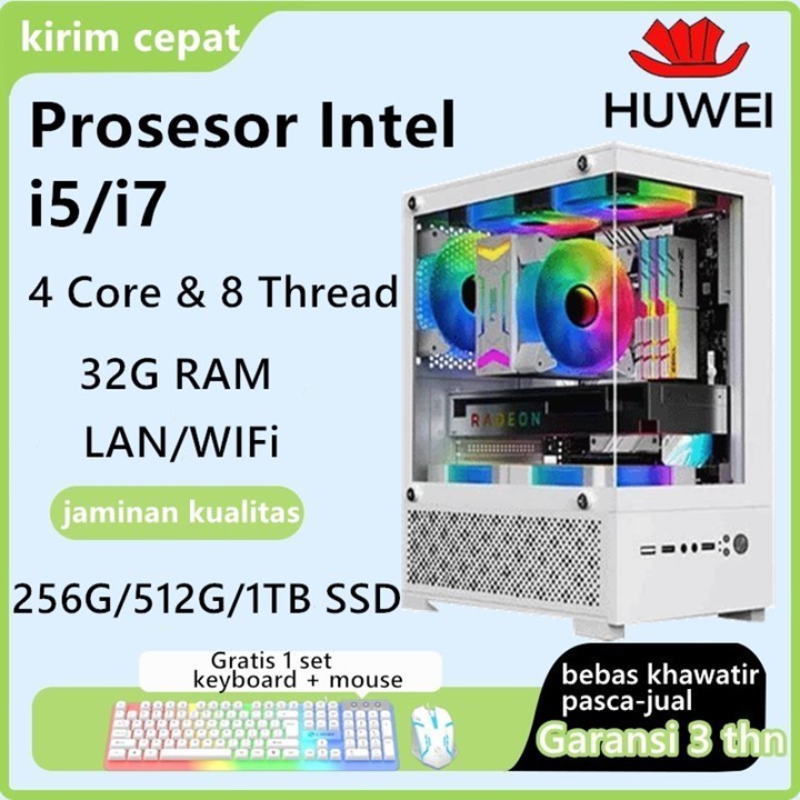 Pc gaming murah Intel i5 i7 RTX3050  Merakit komputer full s