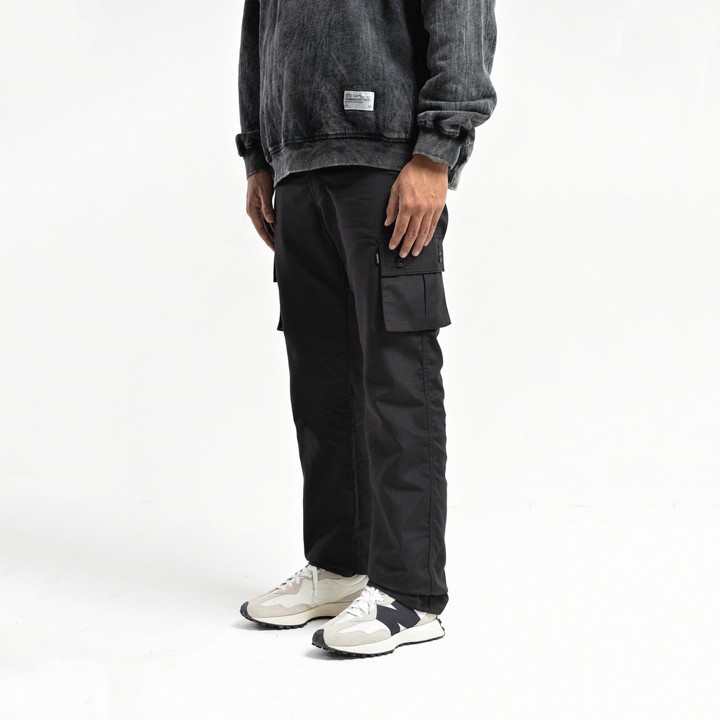 Hammerstout - Celana Cargo Slim Black - Combat Slim Black
