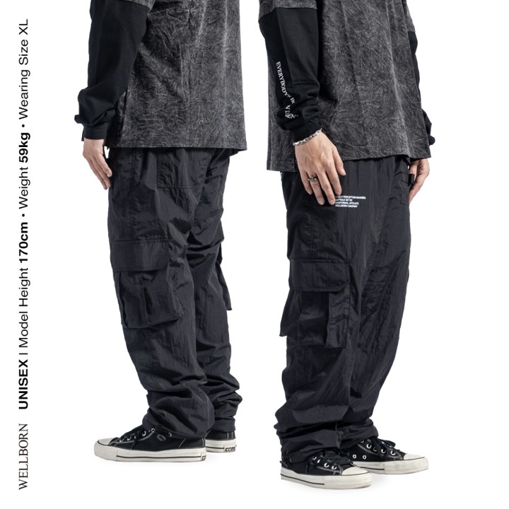Wellborn Crease Cargo Pants Black