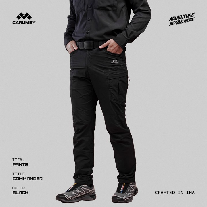 Celana Gunung Cargo Lapangan Pria Wanita Outdoor Stretch Qui