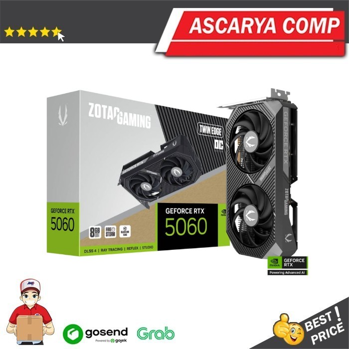 VGA ZOTAC GAMING GeForce RTX 5060 Twin Edge OC 8GB GDDR7