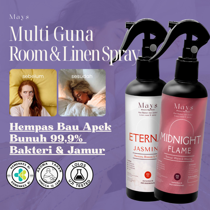 Room & Linen Spray Premium - Pengharum Kain Anti Bakteri dan