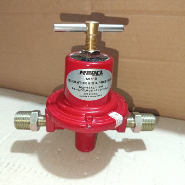 Rego 597fb 1/4 inch High pressure + nepel 1/4" x1/2"