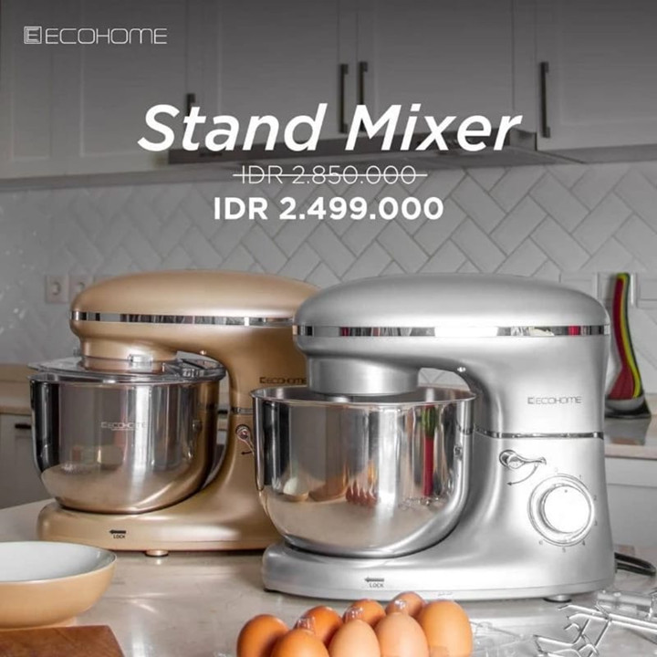 Ecohome ESM 999 Stand Mixer Kapasitas 6,5 Liter GARANSI RESM
