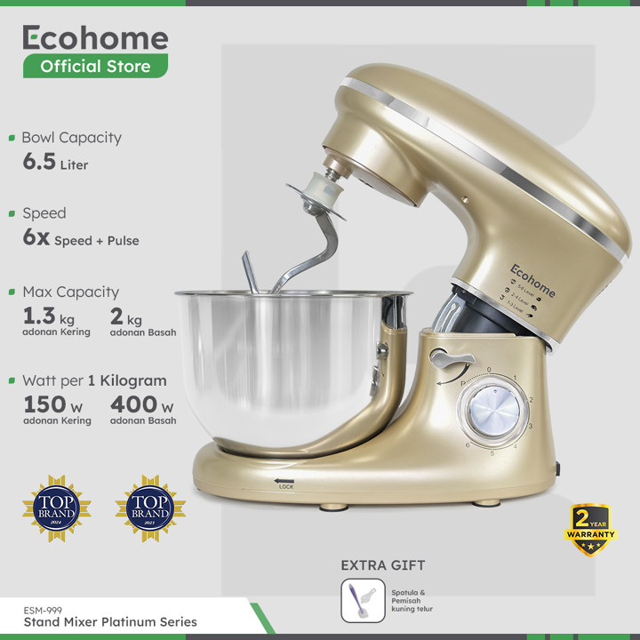 ECOHOME Stand Mixer Platinum Series ESM999 Premium Stand Mix