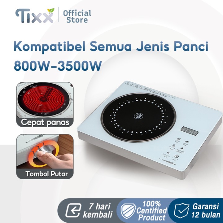 TIXX Kompor Keramik Listrik Low watt​​ Kompor Listrik Multif