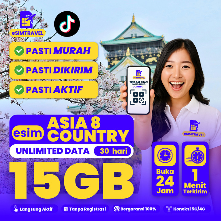 eSIM Asia Singapore Malaysia Thailand Indonesia Japan Korea China Vietnam Unlimited Kuota Data  | eSIM Roaming Travel | Internet Roaming High Speed 5G eSIM DIGITRAVEL