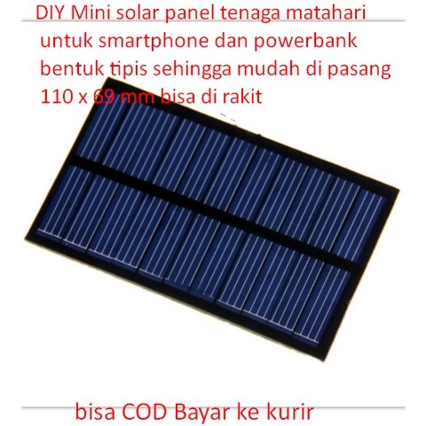 DIY Mini solar panel tenaga matahari untuk smartphone dan po