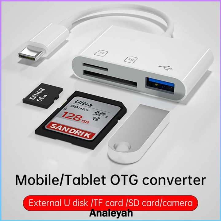 Converter Lighting USB 3.0 Camera Adapter Card Reader Micro/