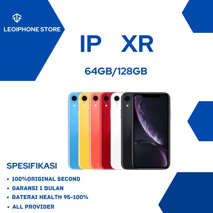 IP  Xr  64gb 128gb   Fullset Lcd Original 100% Mulus No Recond No Refurbiphone GOOD CONDITIONS