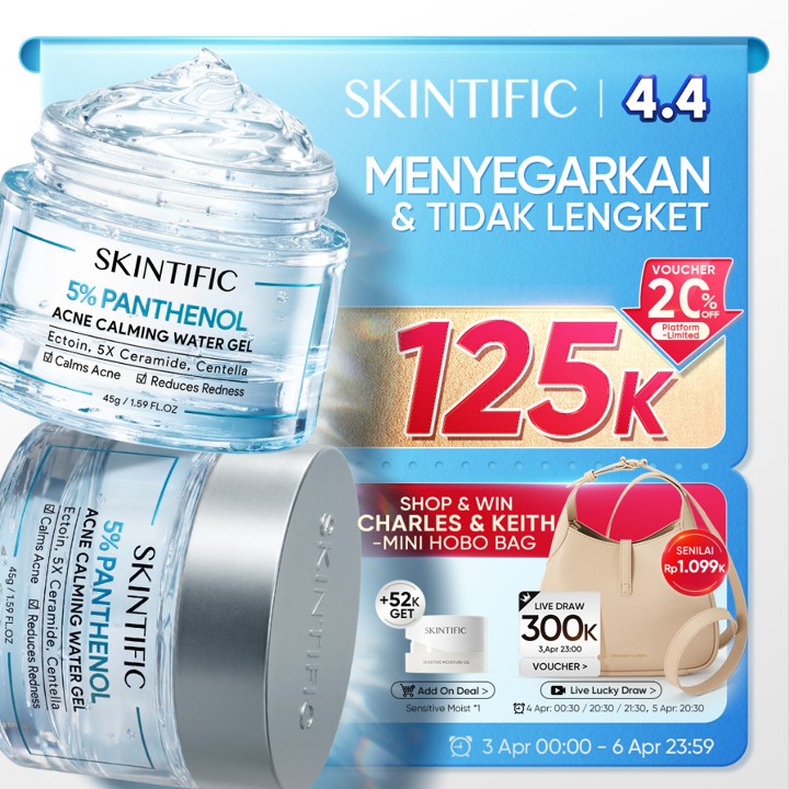 SKINTIFIC - 5% Panthenol Acne Calming Water Gel 45g | Exfoli