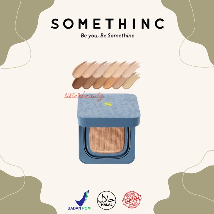 SisterBeauty - Somethinc Hooman Breathable UV Cushion Cover SPF 35 PA++++ [Full | Refill] - Cushion Matte Finish Tidak Menyumbat Pori-Pori