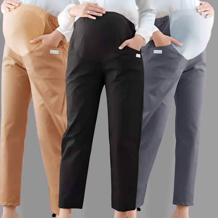 Celana Hamil Kerja Ukuran Standar Dan Jumbo Bahan Cotton Combed Premium