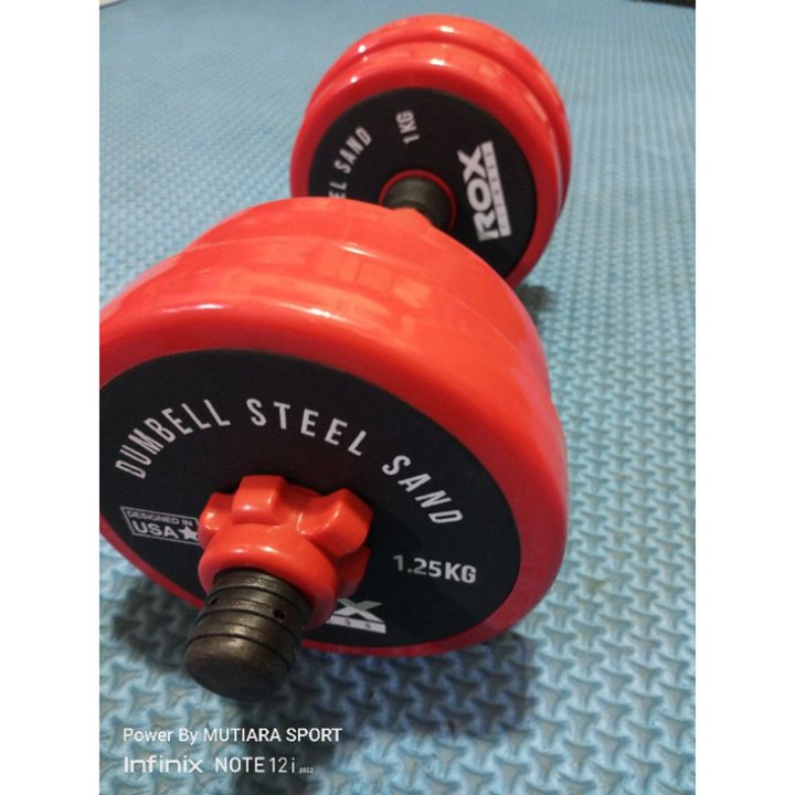 BARBELL DUMBELL ROX ORIGINAL 5KG ADJUSTABLE & HEXA BARBEL PR