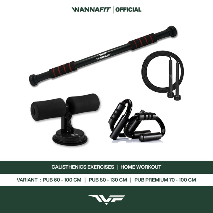 WANNAFIT Paket Calisthenics | Alat Olahraga Rumah | Pull Up 