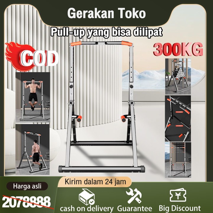 PULL UP BAR/Adjustable Height Pull Up Tower/Alat Fitness Mul