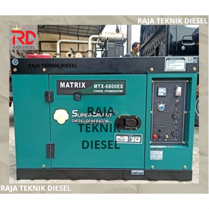 Genset Diesel Super Silent Matrix MTX 6800 ES 5000 Watt Gene