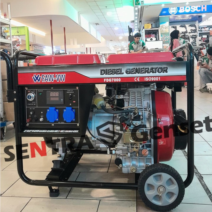 Genset solar diesel 5000-5500 watt 8 KVA- FAW VW FDG7000 Ger