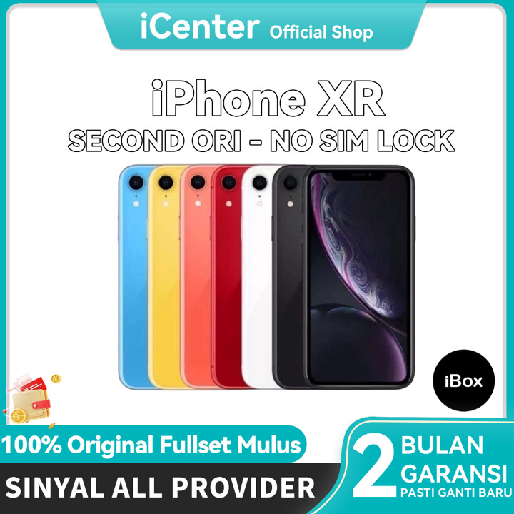iBOX IPhone XR 64GB/128GB/256GB Second Fullset Mulus LCD Lik