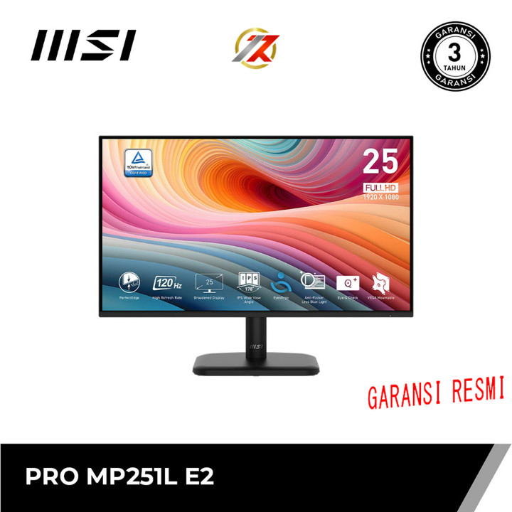 MONITOR MSI PROMP251L PRO MP251L E2 25" 25 INCH FHD IPS 120H