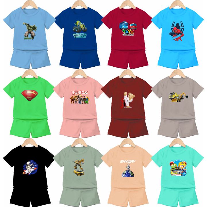 PAKET 8 SETEL Setelan Anak Celana Pendek 1BULAN - 6 Tahun