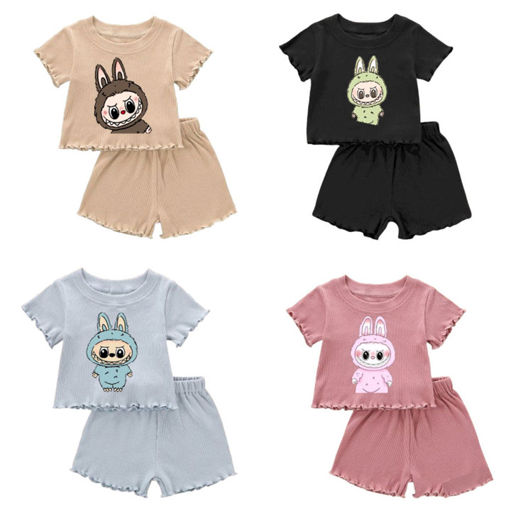 IL - READY STOCK SET ANAK RABELLIA DTF MOTIF LABUBUBU / SETE