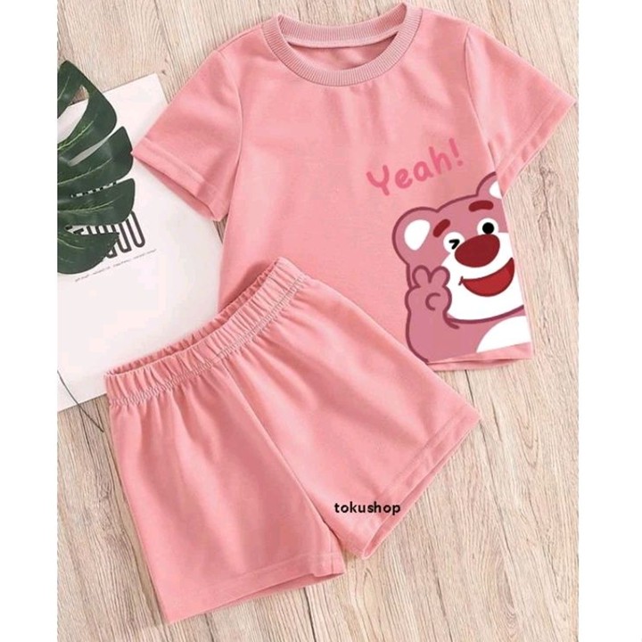toku set lotso samping setelan anak premium bahan katun