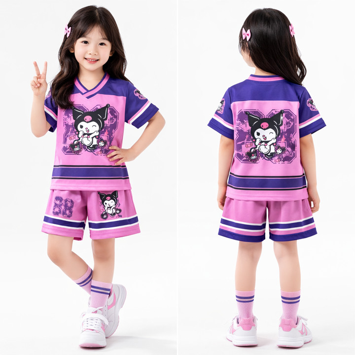 Stelan Jersey Kekinian Untuk Anak Prempuan Usia 2-10 Tahun /