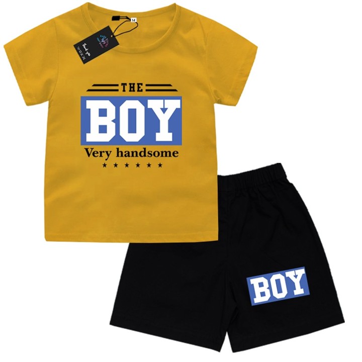 Setelan Motif Boy Anak Fashion Set Hitam Baju Anak 9939 untu