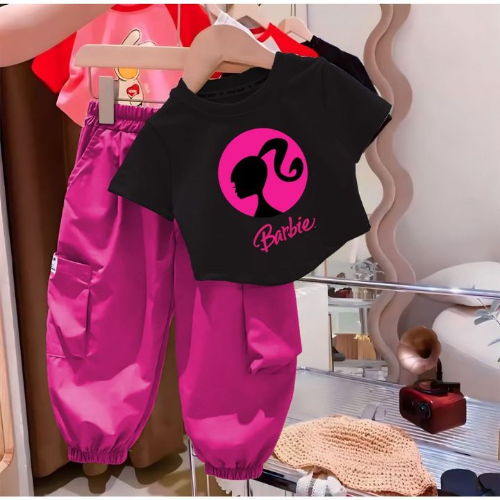 SET BERBY 1-5 TAHUN BAJU  ANAK PEREMPUAN ATASAN KAOS BAWAHAN