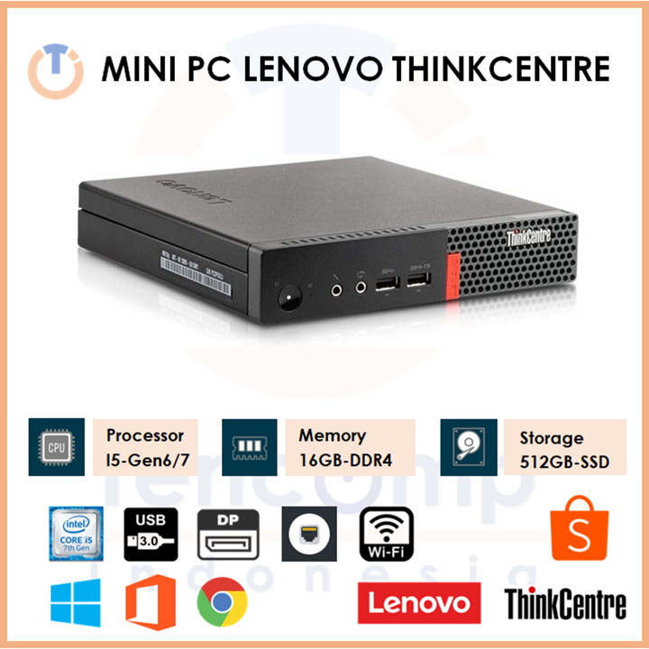 [ Like New ] Mini PC Lenovo Core i5 Gen 6/7 | 8GB | SSD 512G