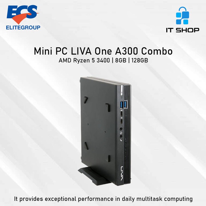ECS Mini PC LIVA ONE A300 Combo AMD Ryzen 5 3400G / 8GB / 12