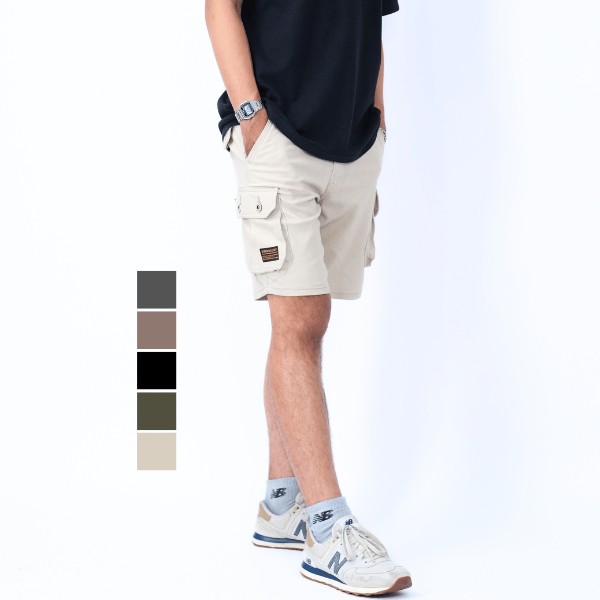 Brandsurf Celana Cargo Pendek Seris. bahan katun Twill Premi