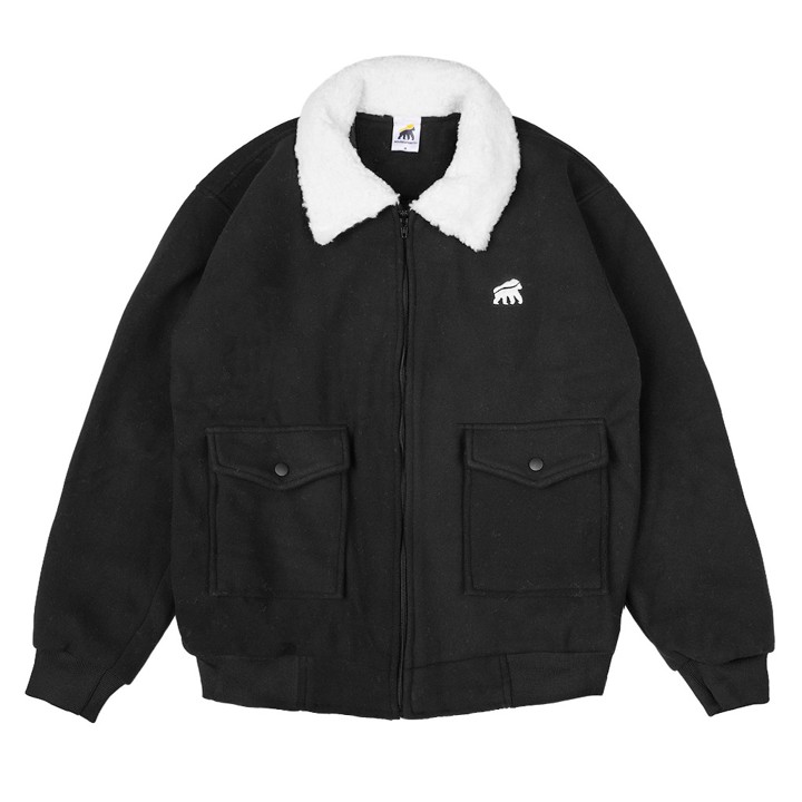 House of Smith Jaket Sherpa Pria - Lasket Black #4 - Vintage
