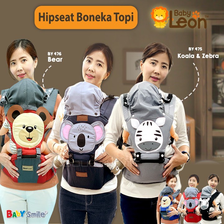 BABY LEON Hipseat Gendongan Bayi Gendongan Bayi Depan Baby Carrier Perlengkapan Bayi BY-476 BY-475