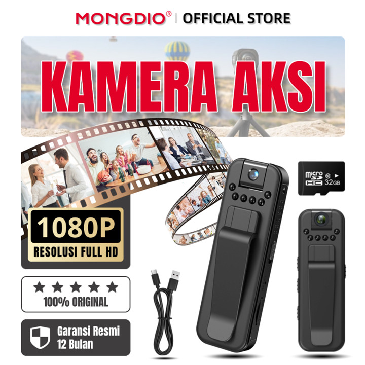 Mini Kamera CCTV HD 1080P 180° Mini Camcorder Dash Cam Polic