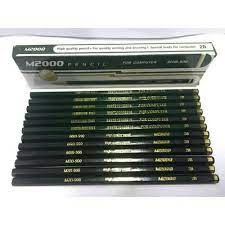 12PCS PENSIL M2000 HIJAU 2 B  HARGA1 LUSIN 2B