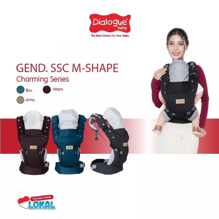 Dialogue Baby 4 Position Mshape Soft Structure Carrier adjustable Charming Series DGG4039