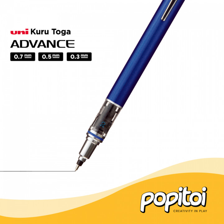 UNI Kuru Toga Advance Mechanical Pencil 0.3 0.5 0.7 mm Kurut