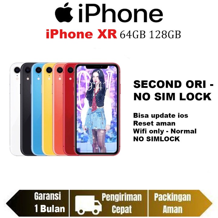 Apple iPhone XR 64GB 128GB Second Original 100% IP XR Fullse