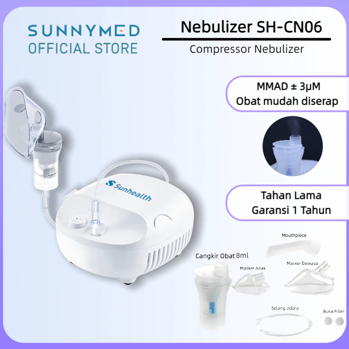 Sunhealth Compressor Nebulizer SH-CN06 Nebulizer Alat Uap Te