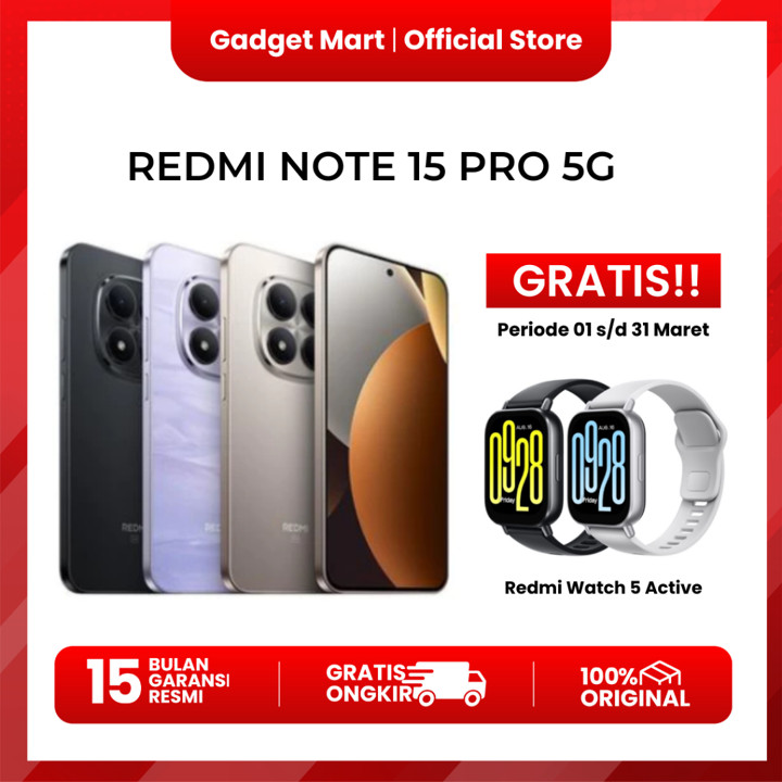 Redmi Note 15 Pro 5G 12/512GB - Garansi Resmi