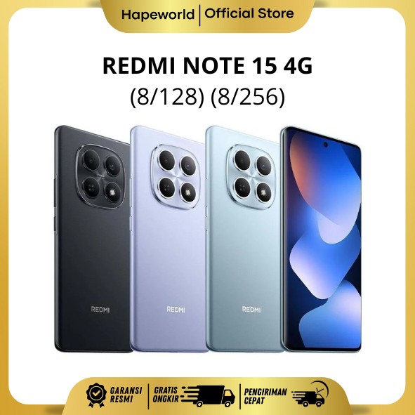 REDMI NOTE 15 4G (8/128GB) (8/256GB) - GARANSI RESMI