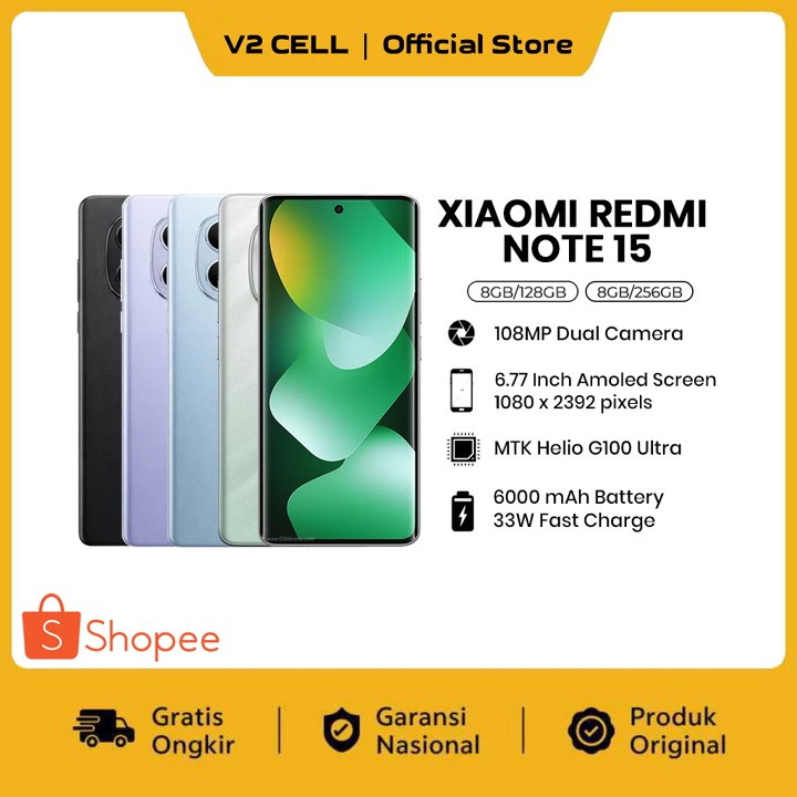 Xiaomi Redmi NOTE 15 4G [8GB/128GB] [8GB/256GB] GARANSI RESM