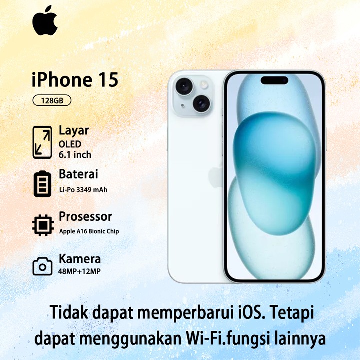 iPhone 15 128GB Bekas 100% Fullset Original Tidak Ada Masala
