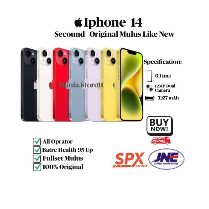 iPhone14 & 14PLUS 128GB/256GB Second NORMAL FULLSET