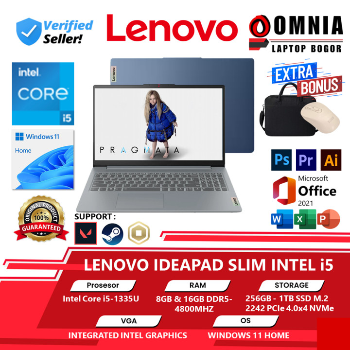 Laptop Lenovo Touchscreen Ideapad Slim 1i & 3i Intel Core Se