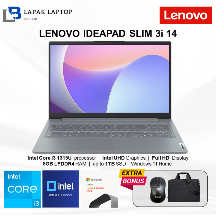 Laptop Lenovo Ideapad Slim 3i 14 Intel Core i3 1315U Ram 8GB
