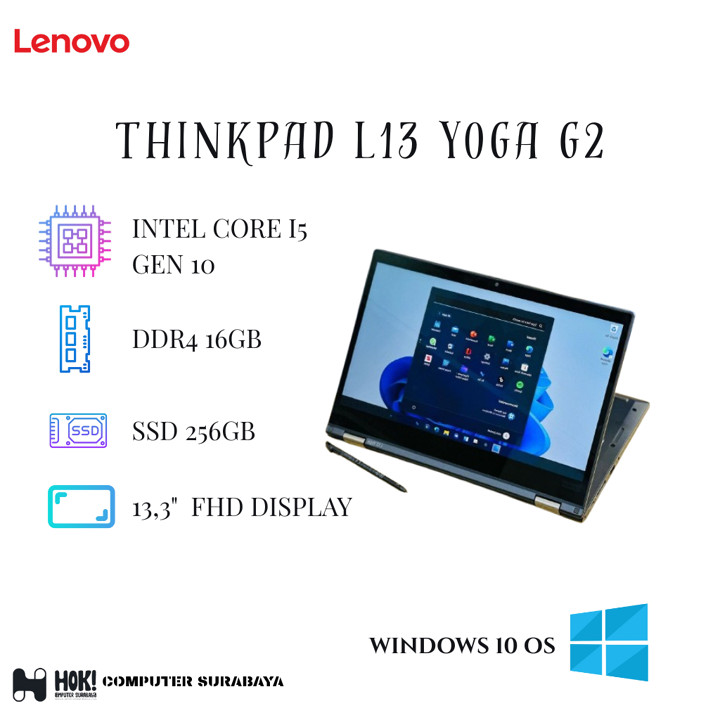 LENOVO Thinkpad L13 YOGA Gen 2 2in1 Core i5 Gen 11 RAM 16GB 